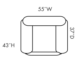 Stallion Brown Snuggle Up Recliner -Deco Haven Shop 810168898 5