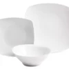 White Square 12-Piece Dinnerware Set