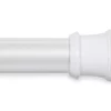 White Aluminum Decorative Shower Rod