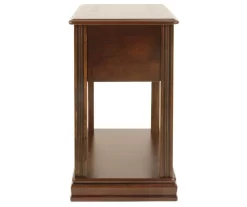 Breegin Brown End Table With Removable Tray -Deco Haven Shop 810363185 2