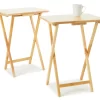 Natural Tray Tables, 2-Pack