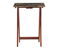 Williams 4-Piece Faux Marble Tray Table Set -Deco Haven Shop 810386282 A0 3