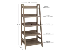 Margo Gray 5-Shelf Ladder Bookcase -Deco Haven Shop 810386286 A7