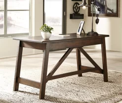 Baldridge Brown Desk -Deco Haven Shop 810389272