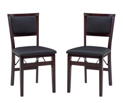 Brown Classic Open Back Folding Chairs, 2-Pack 17 Brown Classic Open Back Folding Chairs, 2-Pack -Deco Haven Shop 810389460 A0 1