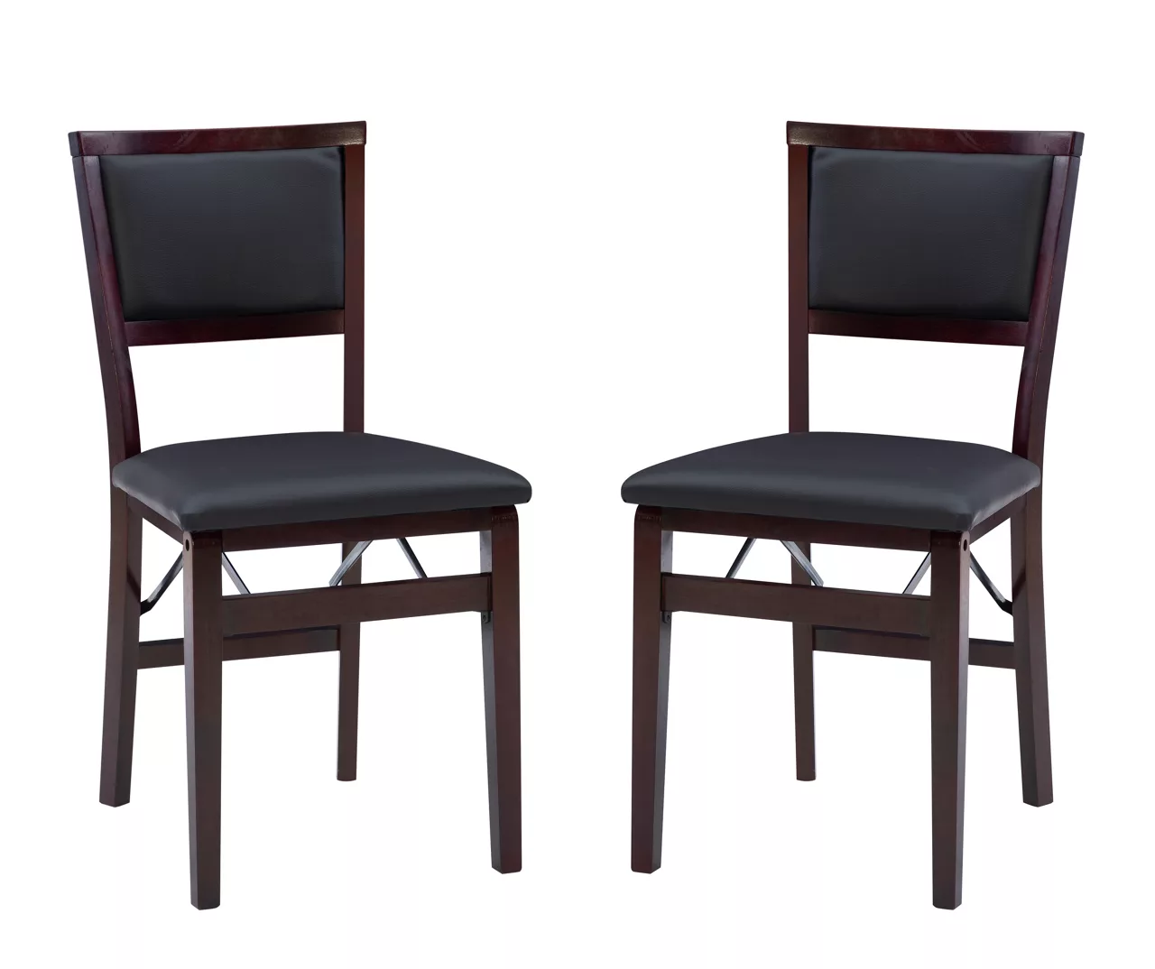 Brown Classic Open Back Folding Chairs, 2-Pack 3 Brown Classic Open Back Folding Chairs, 2-Pack - Image 3