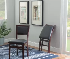 Brown Classic Open Back Folding Chairs, 2-Pack 23 Brown Classic Open Back Folding Chairs, 2-Pack -Deco Haven Shop 810389460 B0 2