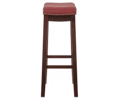 30" Brooke Red Saddle Barstool -Deco Haven Shop 810389513 6