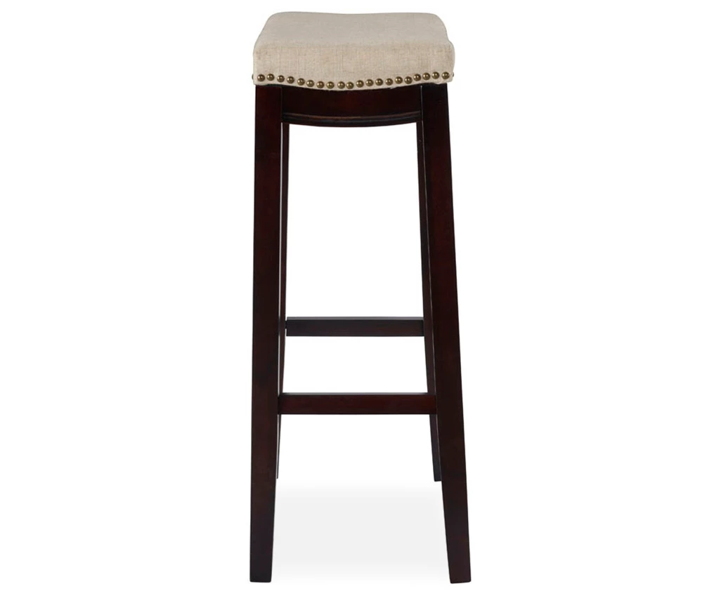 Clay Walnut Saddle Style Bar/ Counter Stools 6 Clay Walnut Saddle Style Bar/ Counter Stools - Image 6