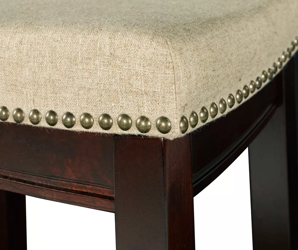 Clay Walnut Saddle Style Bar/ Counter Stools 7 Clay Walnut Saddle Style Bar/ Counter Stools - Image 7