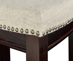 Clay Walnut Saddle Style Bar/ Counter Stools 10 Clay Walnut Saddle Style Bar/ Counter Stools -Deco Haven Shop 810389541 3