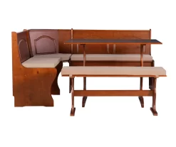 Beige Microfiber Cushion Set For Breakfast Nook -Deco Haven Shop 810389546 A8 4