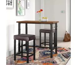 Luke Industrial 3-Piece Pub Table Set With Hooks 23 Luke Industrial 3-Piece Pub Table Set With Hooks -Deco Haven Shop 810389576 A0 10
