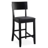 24" Black Contemporary Counter Stool