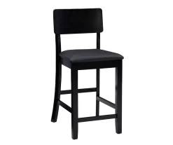 24" Black Contemporary Counter Stool -Deco Haven Shop 810389596 A0 1