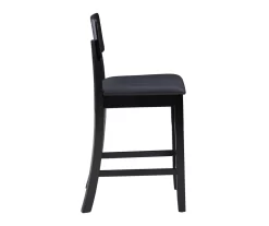 24" Black Contemporary Counter Stool -Deco Haven Shop 810389596 A0 3