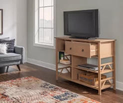 Rockford Rustic Gray 5-Shelf TV & Media Center -Deco Haven Shop 810389684 A0 9