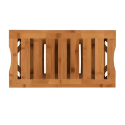 18" Pierce Bamboo Bathroom Stool -Deco Haven Shop 810389685 5