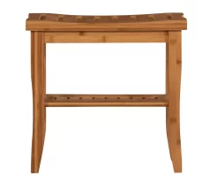 18" Pierce Bamboo Bathroom Stool -Deco Haven Shop 810389685 A0 2