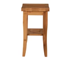 18" Pierce Bamboo Bathroom Stool -Deco Haven Shop 810389685 A1