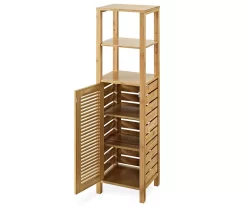 Pierce Bamboo 5-Shelf Mid Cabinet -Deco Haven Shop 810389690 2