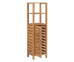 Pierce Bamboo 5-Shelf Mid Cabinet -Deco Haven Shop 810389690 A0 3