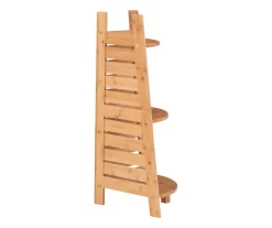Pierce Bamboo 3-Tier Corner Shelf -Deco Haven Shop 810389691 A1
