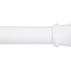 White Tension Shower Rod, (42" - 72")