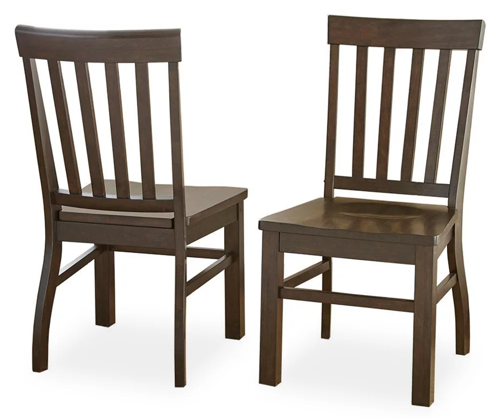 Cayla Dark Oak Dining Chairs, 2-Pack 1 Cayla Dark Oak Dining Chairs, 2-Pack