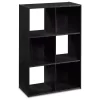 Black Oak 6-Cube Storage Organizer