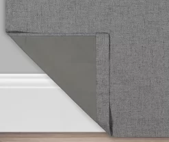 Anya Gray Blackout Rod Pocket Curtain Panel Pair, (63") -Deco Haven Shop 810442421 3