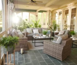 Broyhill Eagle Brooke All-Weather Wicker Cushioned Patio Sofa 26 Broyhill Eagle Brooke All-Weather Wicker Cushioned Patio Sofa -Deco Haven Shop 810452032 810452033 810496528