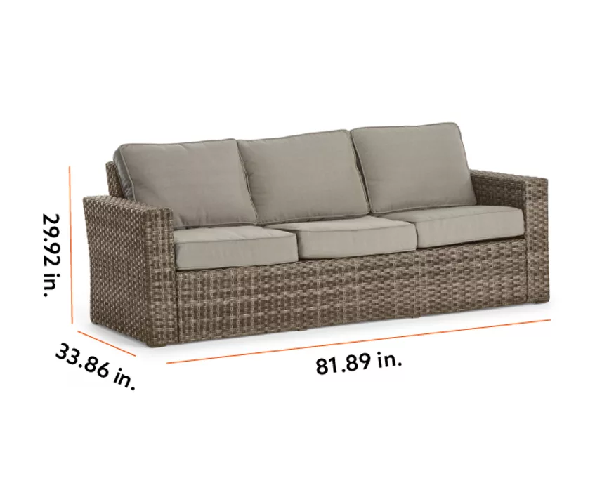 Broyhill Eagle Brooke All-Weather Wicker Cushioned Patio Sofa 10 Broyhill Eagle Brooke All-Weather Wicker Cushioned Patio Sofa - Image 10