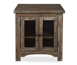 Danell Ridge Brown 2-Door End Table