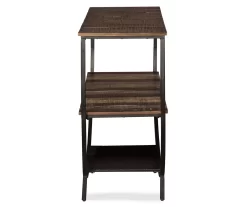 Lamoney Gray, White & Brown Slat Console Table -Deco Haven Shop 810458257 3