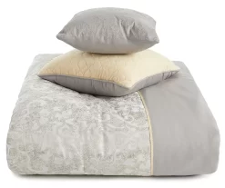 Broyhill Samille Gray & Mustard 8-Piece Comforter Set -Deco Haven Shop 810459636 1