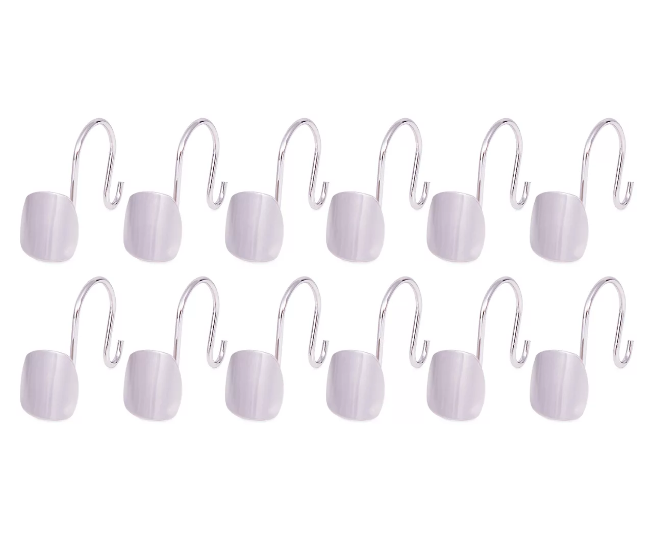 Abstract Double Shower Hooks, 12-Pack 2 Abstract Double Shower Hooks, 12-Pack - Image 2