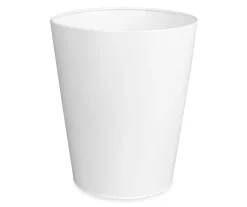 White Metal Waste Basket