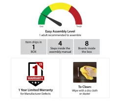 Topaz Brown Oak TV Stand -Deco Haven Shop 810464974 6