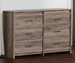 Duncan Gray Oak 6-Drawer Dresser -Deco Haven Shop 810465129 3