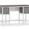 Desk With Fabric Drawers