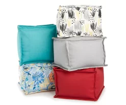 Jordan Manufacturing 20" Square Outdoor Pouf -Deco Haven Shop 810467520 810467560 810467578 810467581 810467582