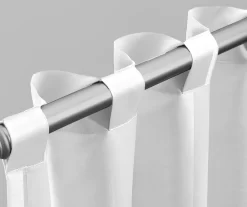 Poppy Garden Navy & Red Room-Darkening Back Tab Curtain Panel Pair, (84") -Deco Haven Shop 810468161 4