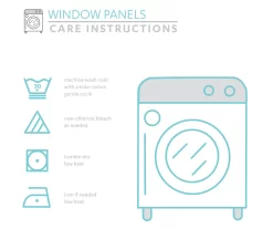 Botanical Garden Orange Room-Darkening Rod Pocket Curtain Panel Pair, (84") -Deco Haven Shop 810468296 5