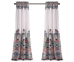 Clara Paisley Room-Darkening Rod Pocket Curtain Panel Pair -Deco Haven Shop 810468304 6