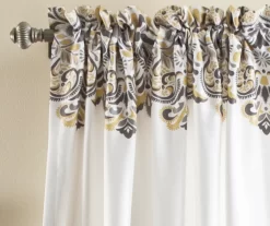 Clara Paisley Room-Darkening Rod Pocket Curtain Panel Pair -Deco Haven Shop 810468309 1