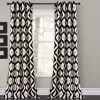 Diamond Ikat Room-Darkening Grommet Curtain Panel Pair, (84")