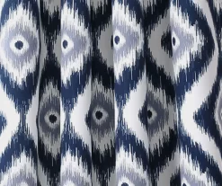 Diamond Ikat Room-Darkening Grommet Curtain Panel Pair, (84") -Deco Haven Shop 810468325 2