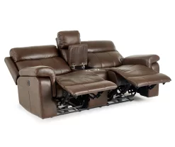 Wellsley Leather Power Reclining Console Loveseat -Deco Haven Shop 810469259 2 1