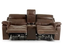 Wellsley Leather Power Reclining Console Loveseat -Deco Haven Shop 810469259 5